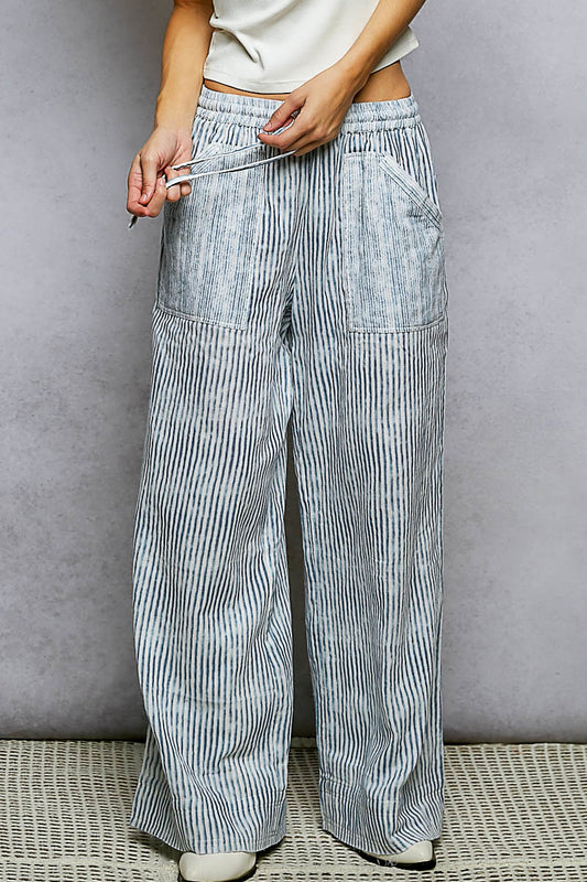 Blue Stripe Pants