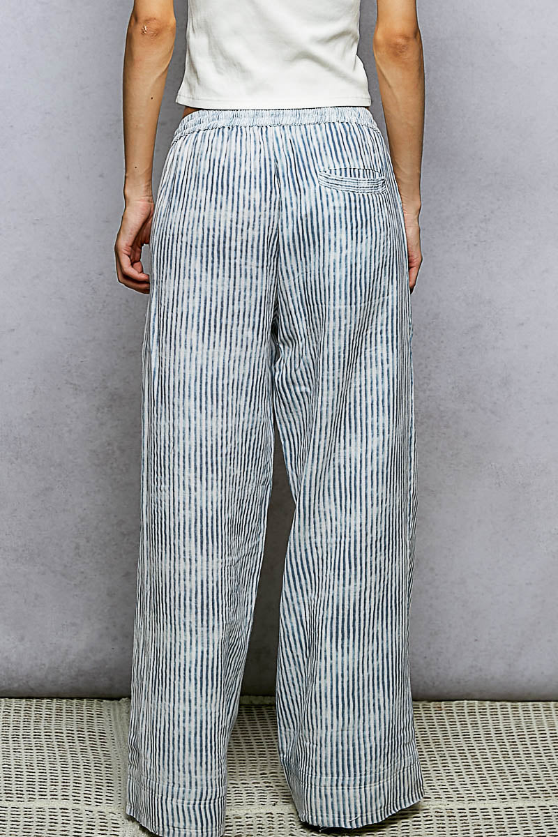 Blue Stripe Pants