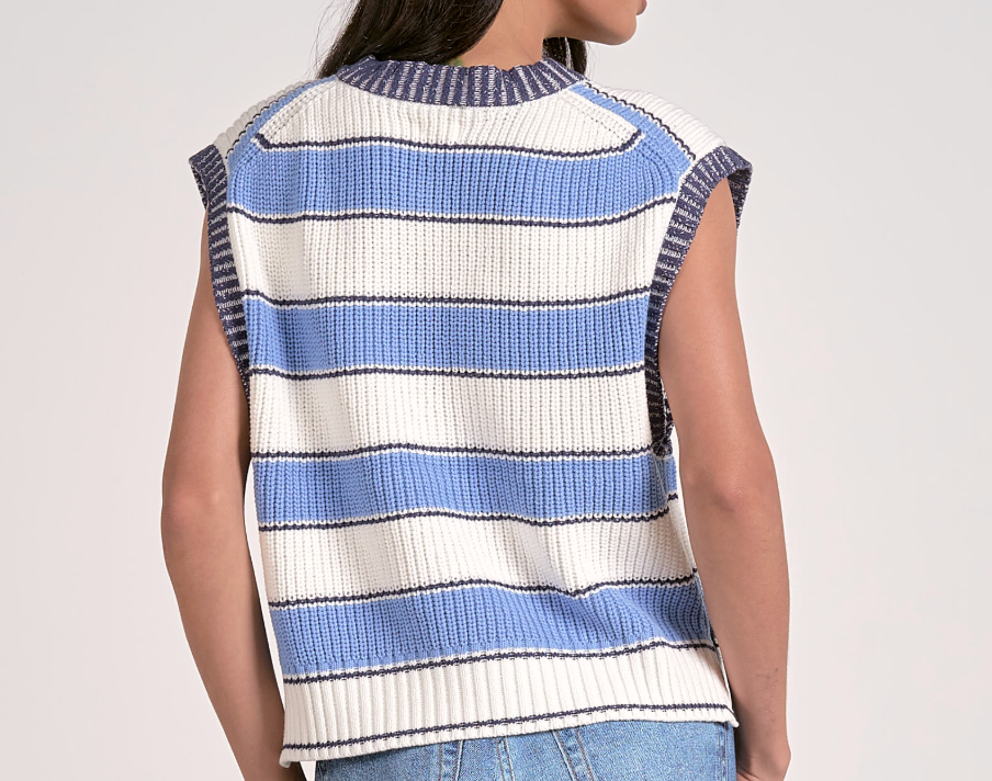 Slate Sleeveless Sweater