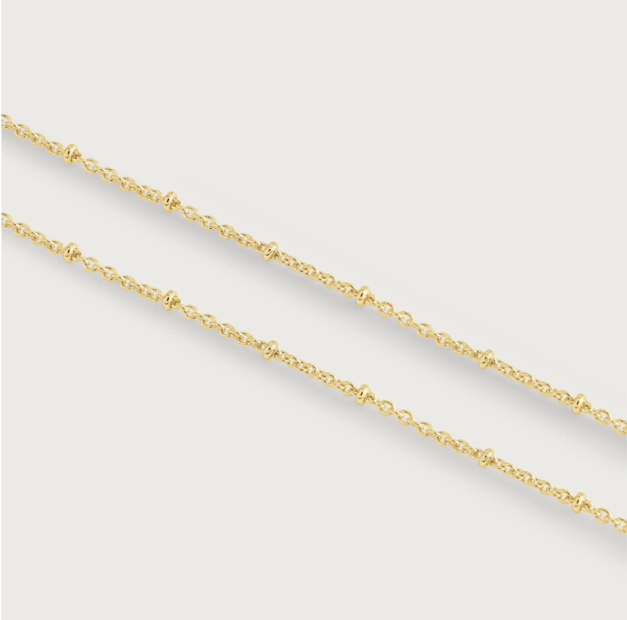 Gold Molten Bead Chain